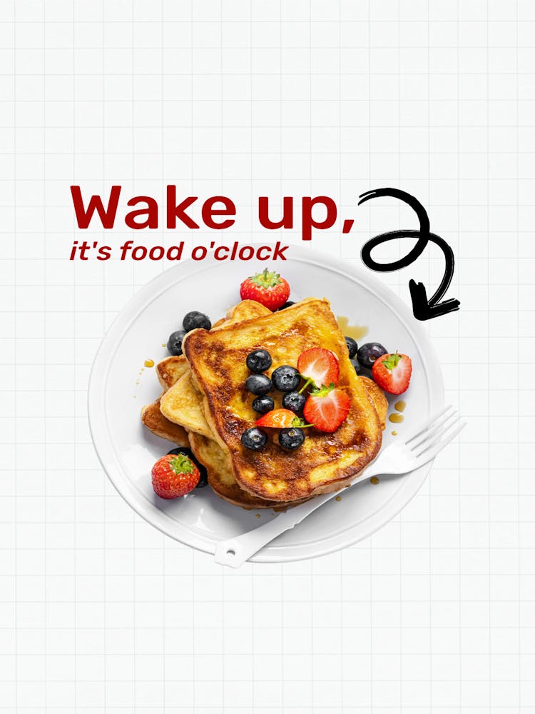 Wake Up It'S Food Clock