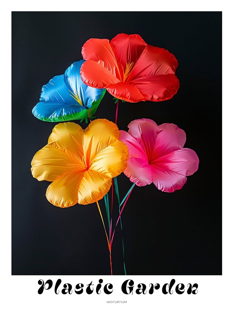 Fleurs Gonflables Lumineuses Capucine 2 - Affiche