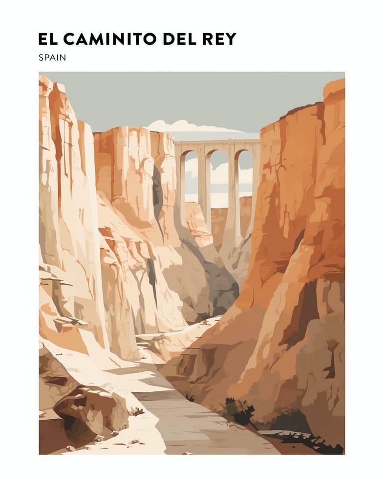 El Caminito Del Rey Spain 2 Hiking Trail Landscape Poster