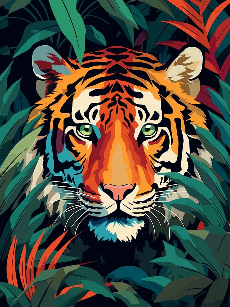 Tiger In The Jungle 1