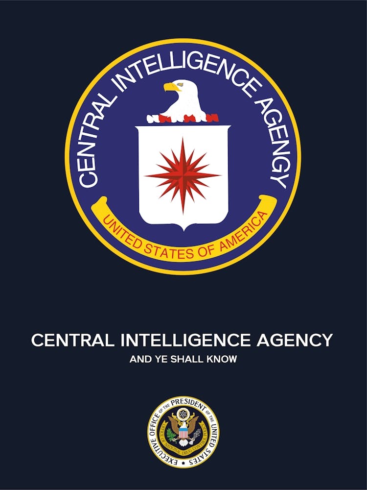 Cia Central Intelligence Agency Print