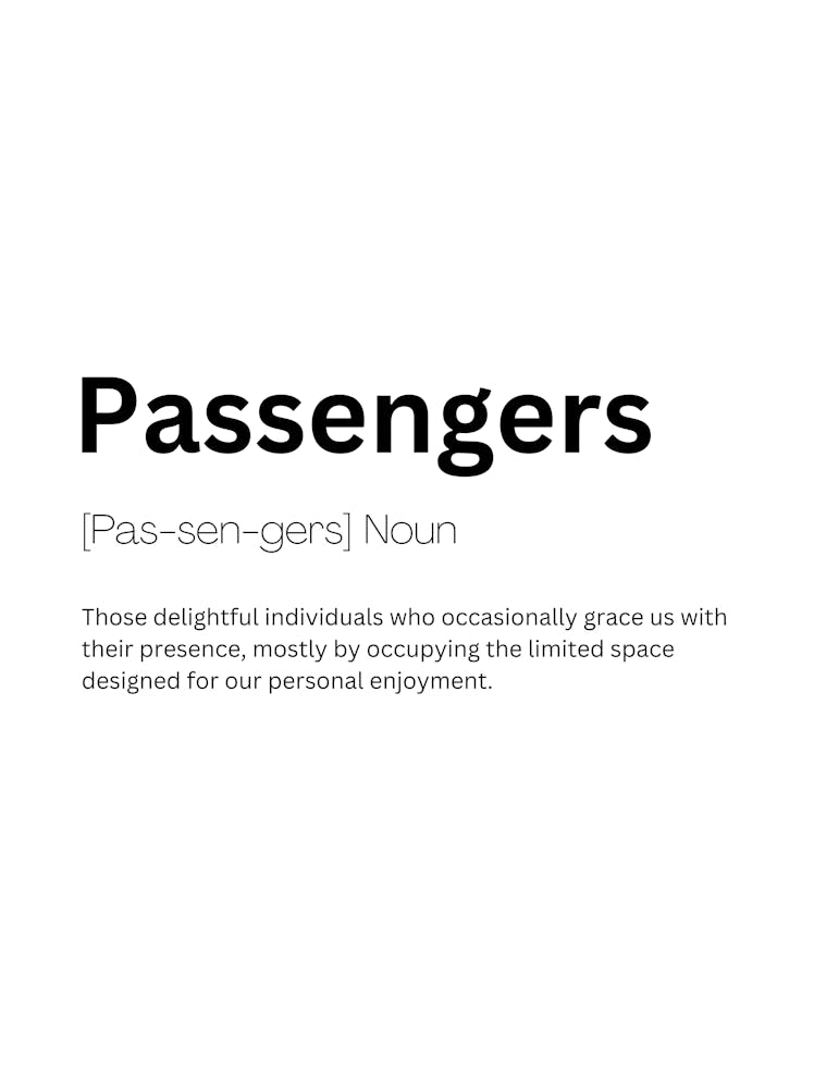 Passengers Definition Meaning 1