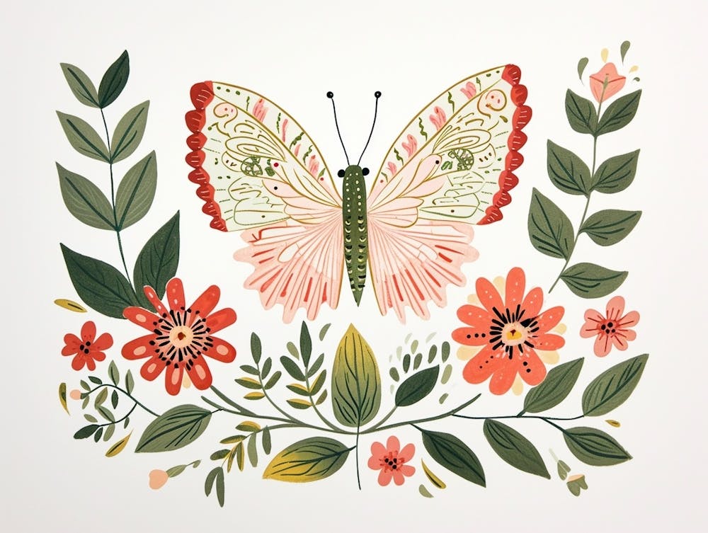 Little Floral Butterfly 1