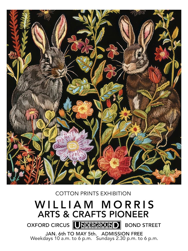 William Morris Easter Rabbit Bunny Liberty London