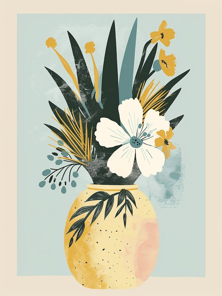 Pineapple Tree Illustration Flat 7