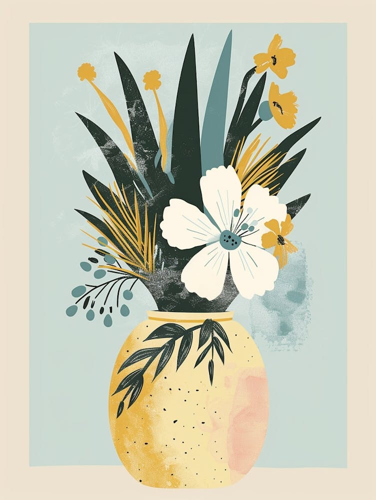 Pineapple Tree Illustration Flat 7