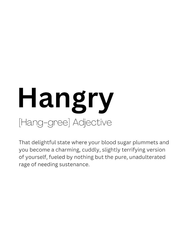 Hangry Definition Meaning