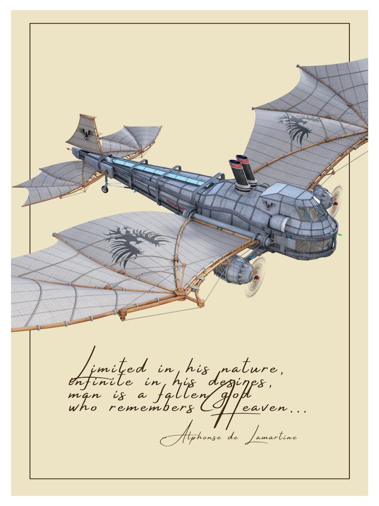 Steampunk Aviation Poster