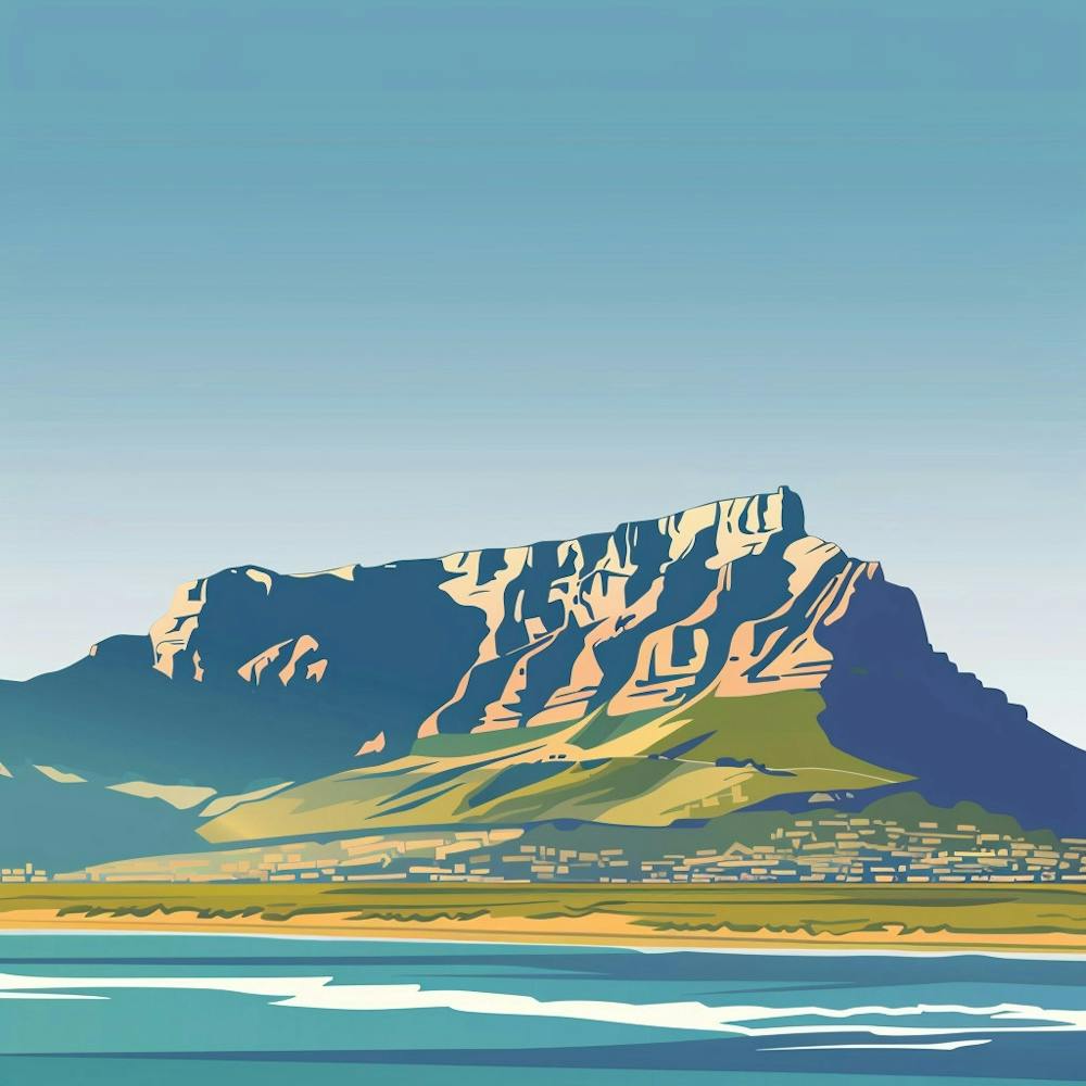 A Table Mountain In Cape Town Vector Design Illu 1720033839 1