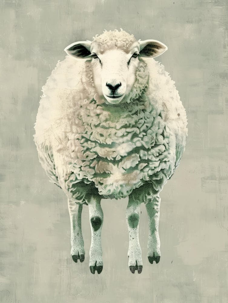 Sheep Canvas Print 1