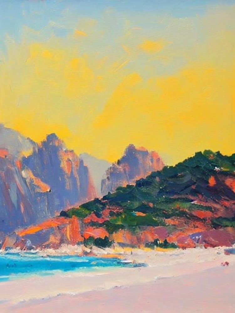 Cala Goloritzé, Sardinia, Italy Bright Abstract