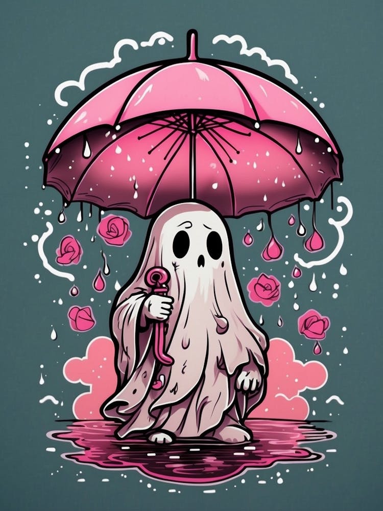 Ghost With Umbrella