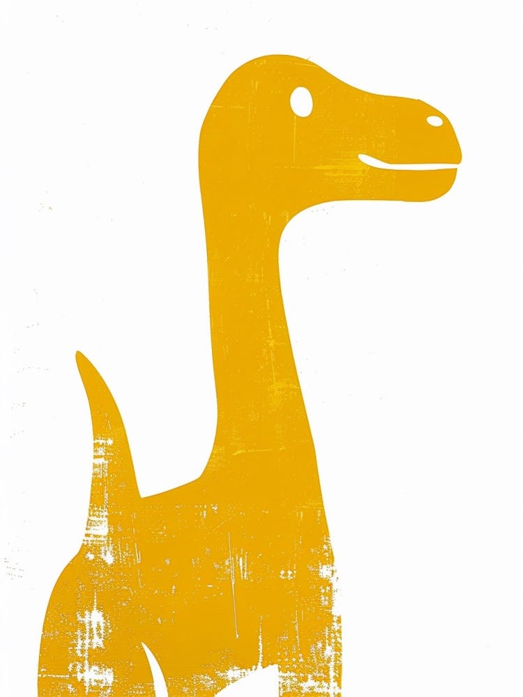 Silhouette de Dinosaure Moutarde 6