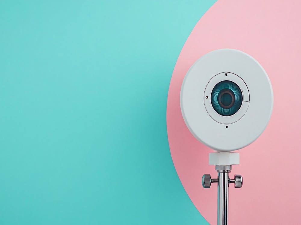 Camera Baby Blue and Light Pink