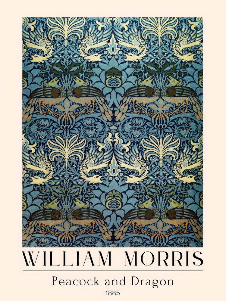 William Morris - Feather And Dragon