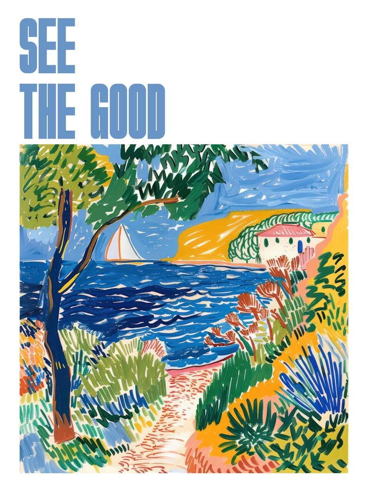 See The Good Poster Seascape Dream Matisse Style 5