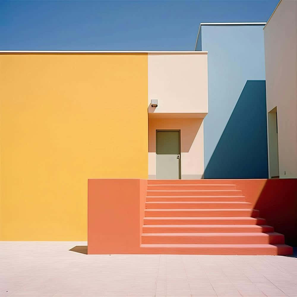 Candy Pastel Colour Houses And A Cactus Summer Photography 2