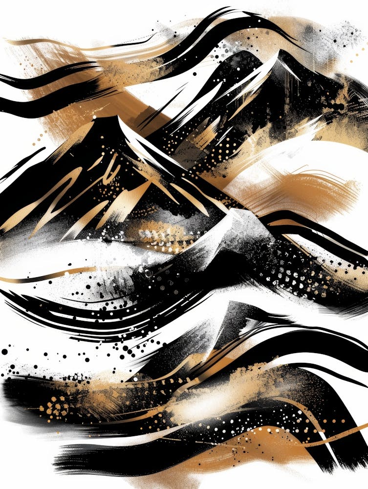 Asian Mountain Painting