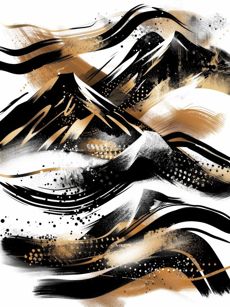 Asian Mountain Painting