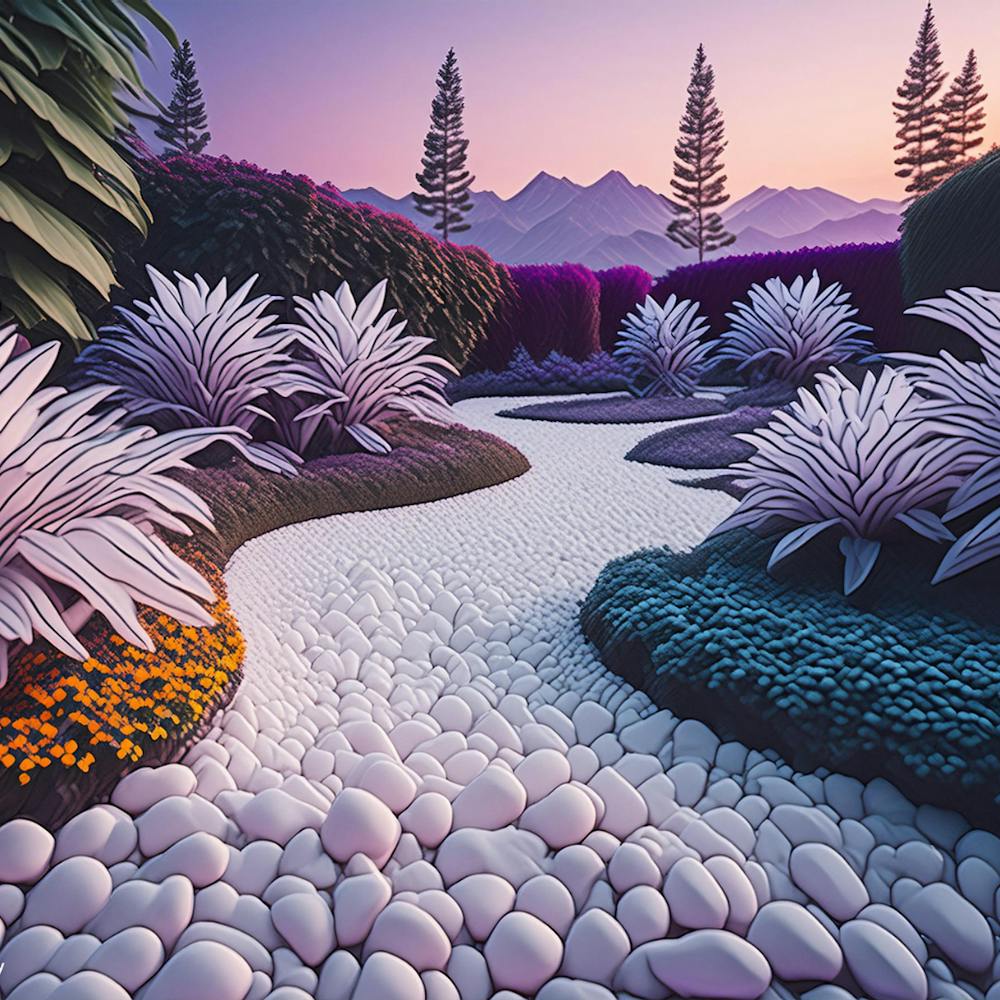 3D Gartenlandschaft