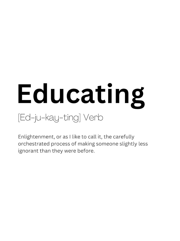 Educating Definition Meaning