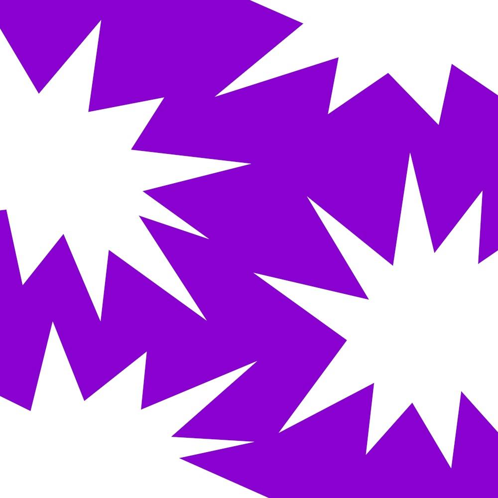 Purple And White Starbursts
