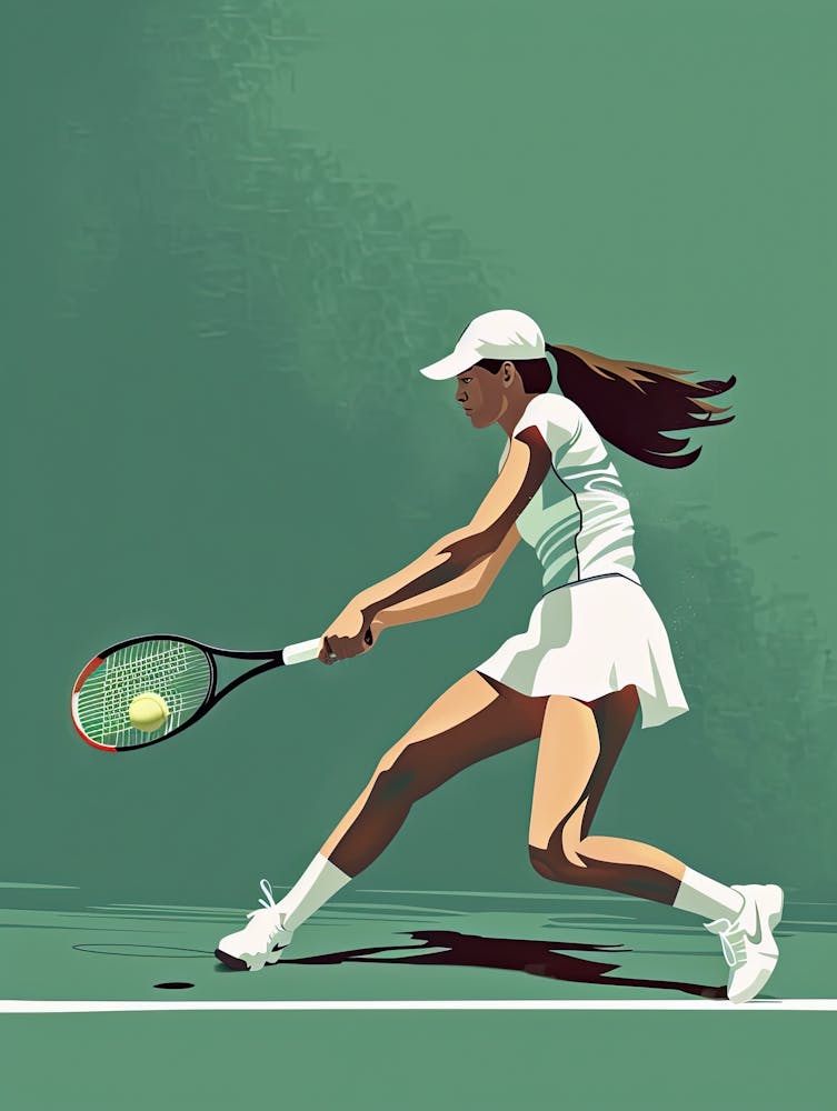 Tennis Player In Action 43