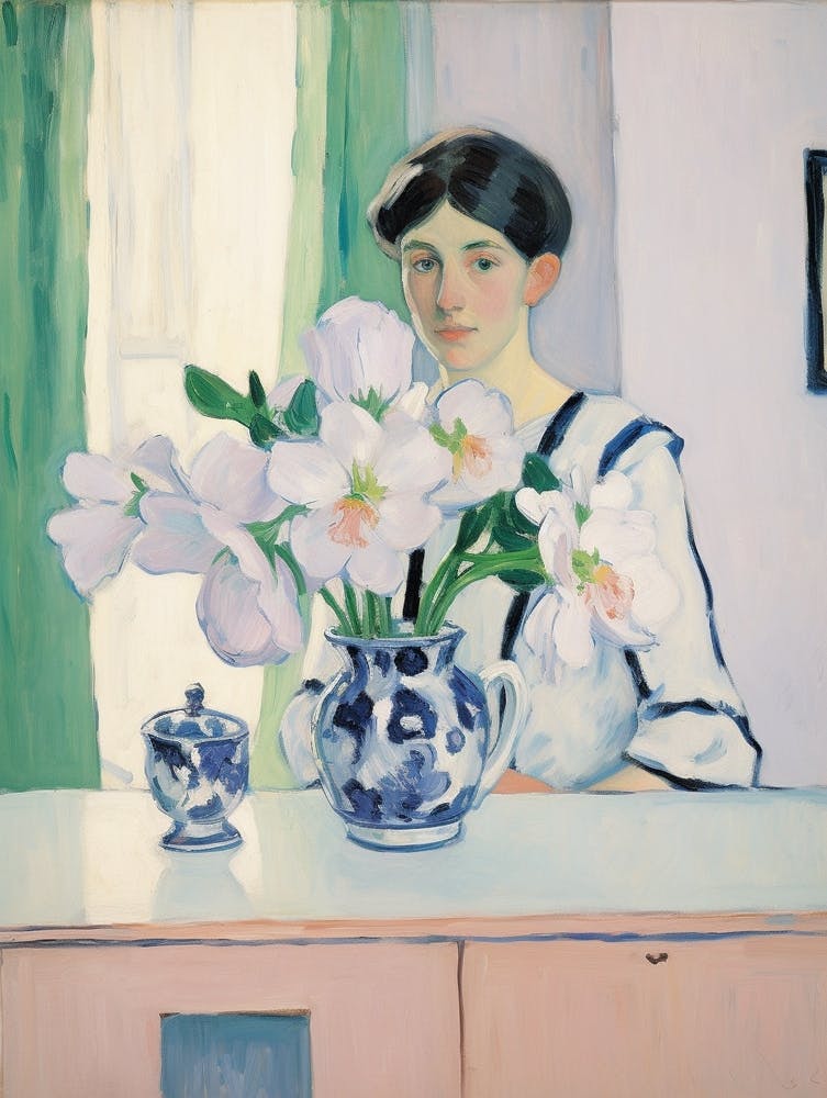 A Vase With Hellebore, Flower Bouquet 2