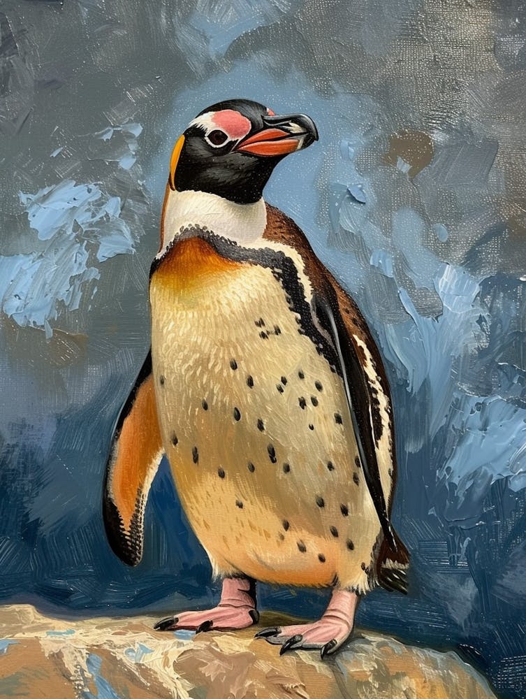 Adlie Penguin Volunteer Point Oil Painting 3