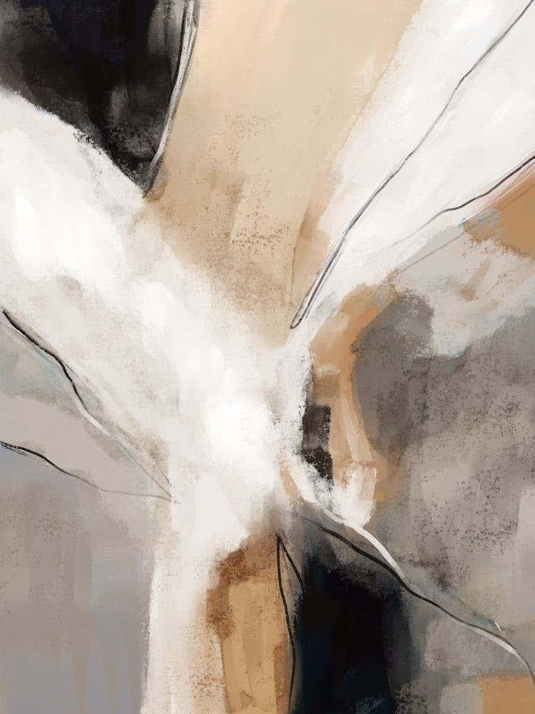 Neutral Abstract Painting 1