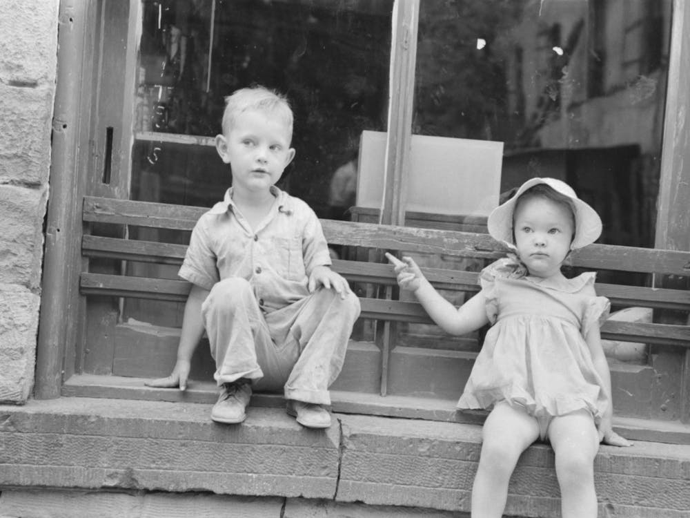 Untitled Photo, Possibly Related To Children Of Gold Miners At Mogollon, New Mexico By Russell Lee