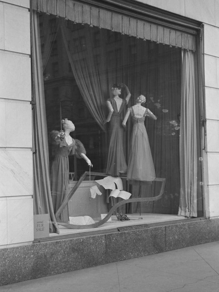 Surrealistic Window Display, Bergdorf Goodman, New York City By Russell Lee 1