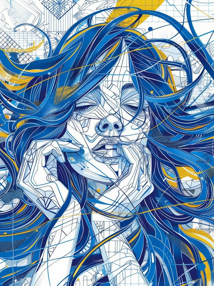 Girl With Blue Hair 10