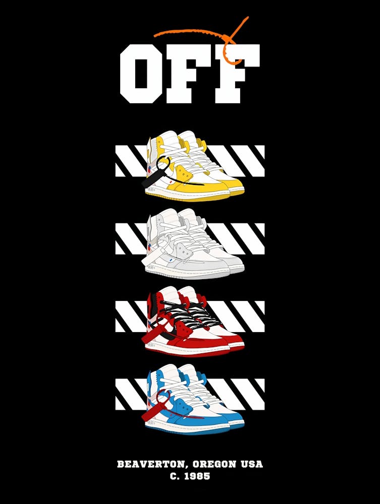 Off The Wall - Off-White x Air Jordan 1 collaboration - Virgil Abloh Jordan 1 sneakers