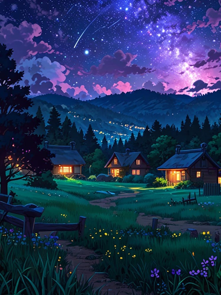 Night Sky Anime aesthetic 62