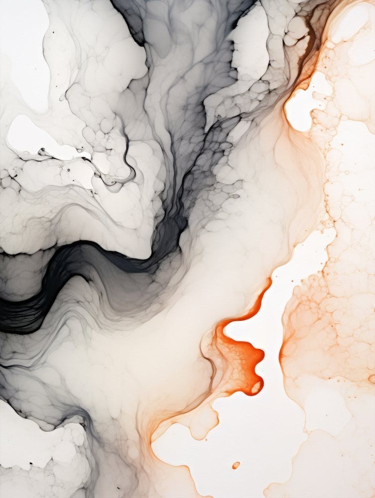 Ink Art Black Brown White 4