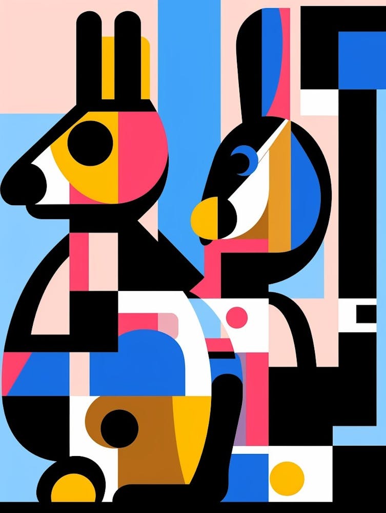 Squirrel Abstract Pop Art 3