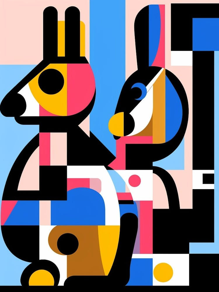 Squirrel Abstract Pop Art 3