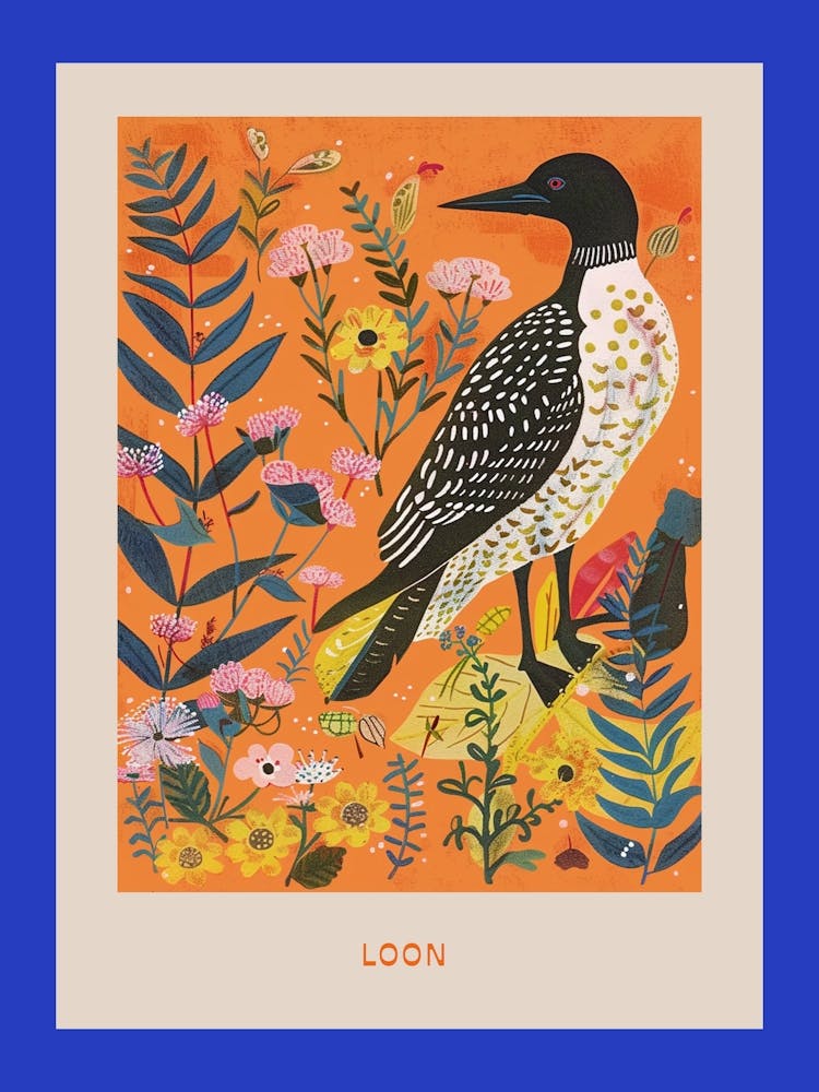 Spring Birds Poster Loon 5
