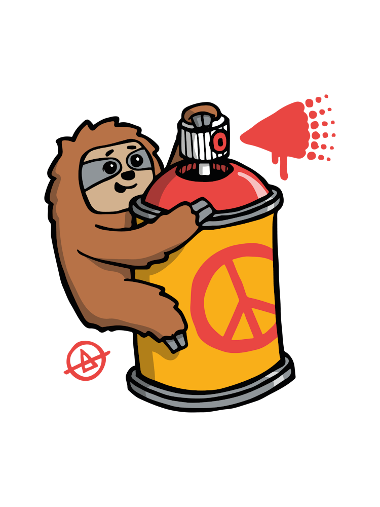 Graffiti Sloth
