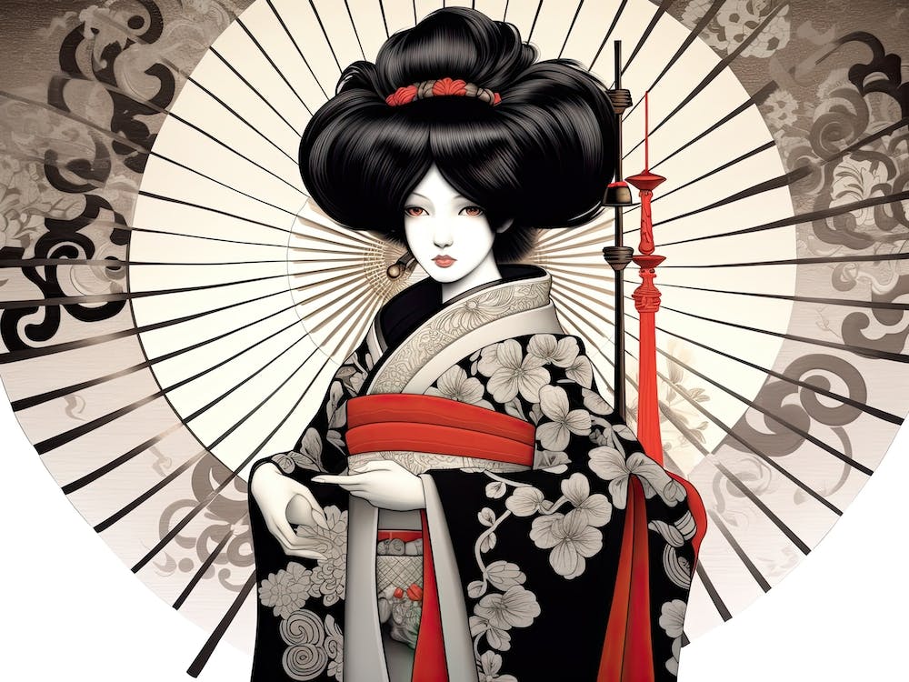 Art Noveau Geisha 2