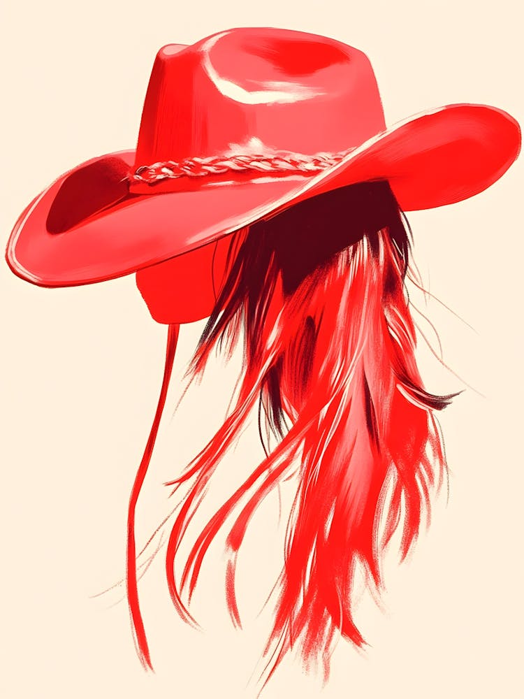 Red Cowboy Hat