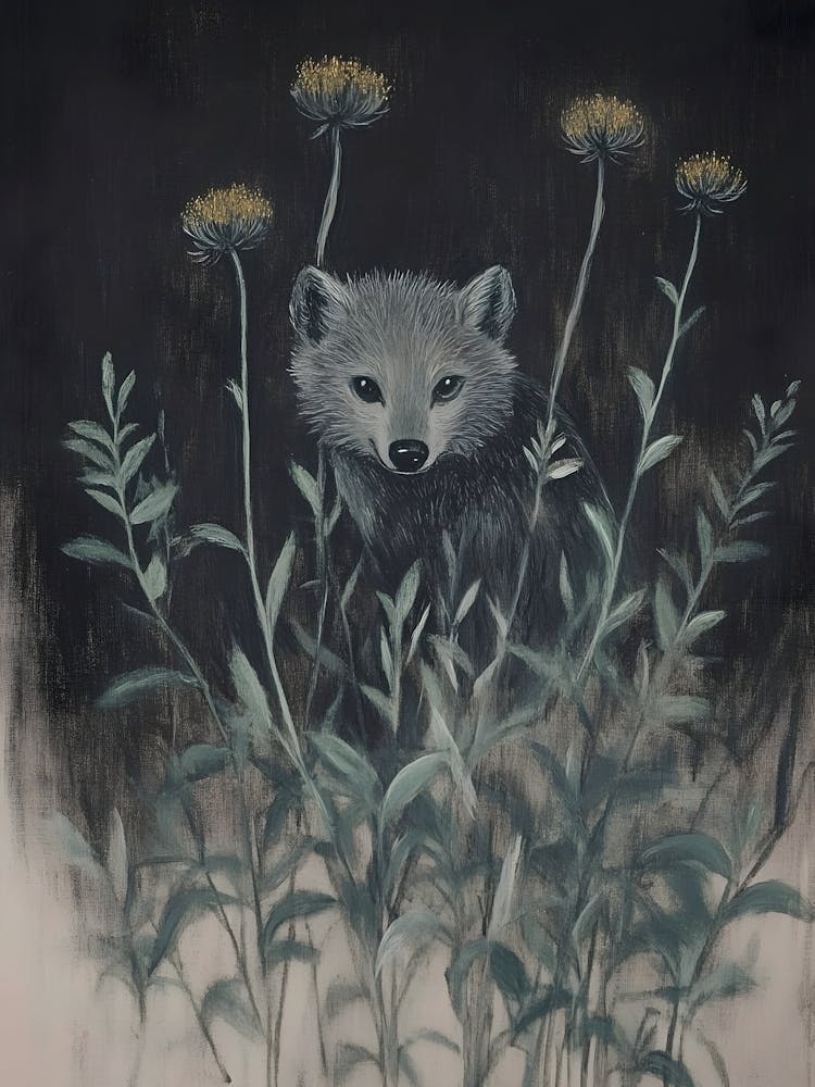 Fox In The Grass