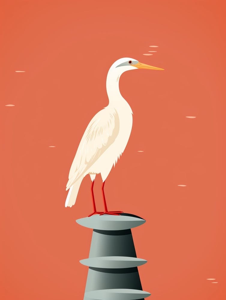 Minimalist Cormorant 3 Illustration