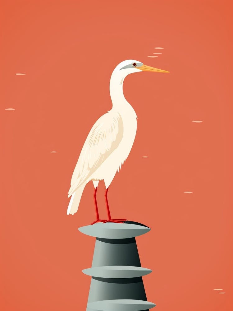 Minimalist Cormorant 3 Illustration