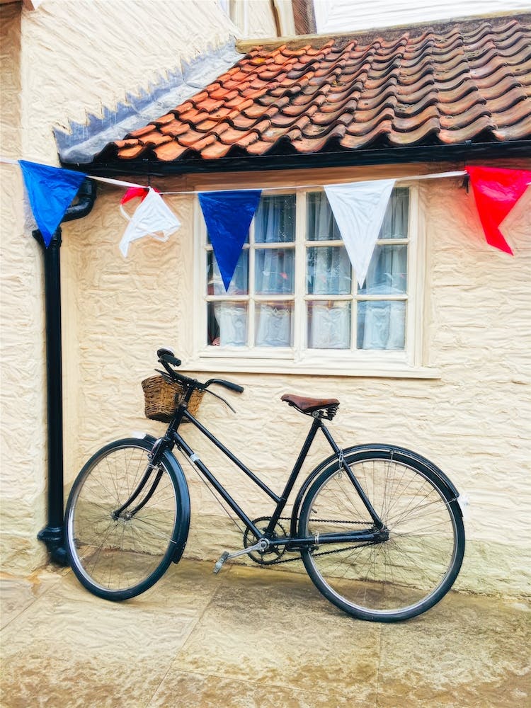 Vintage Bicycle & Cottage