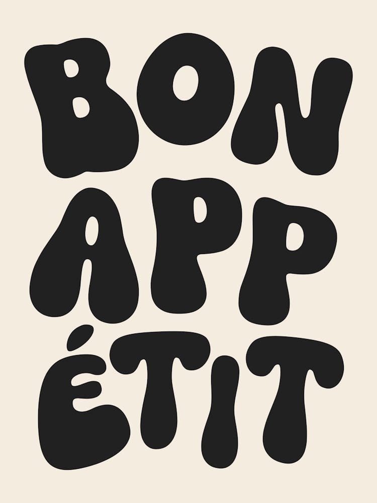 Bon Appetit - Black