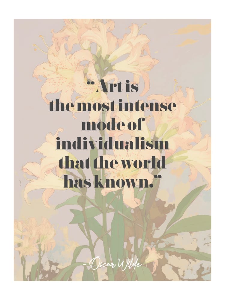 Art Quote By Oscar Wilde