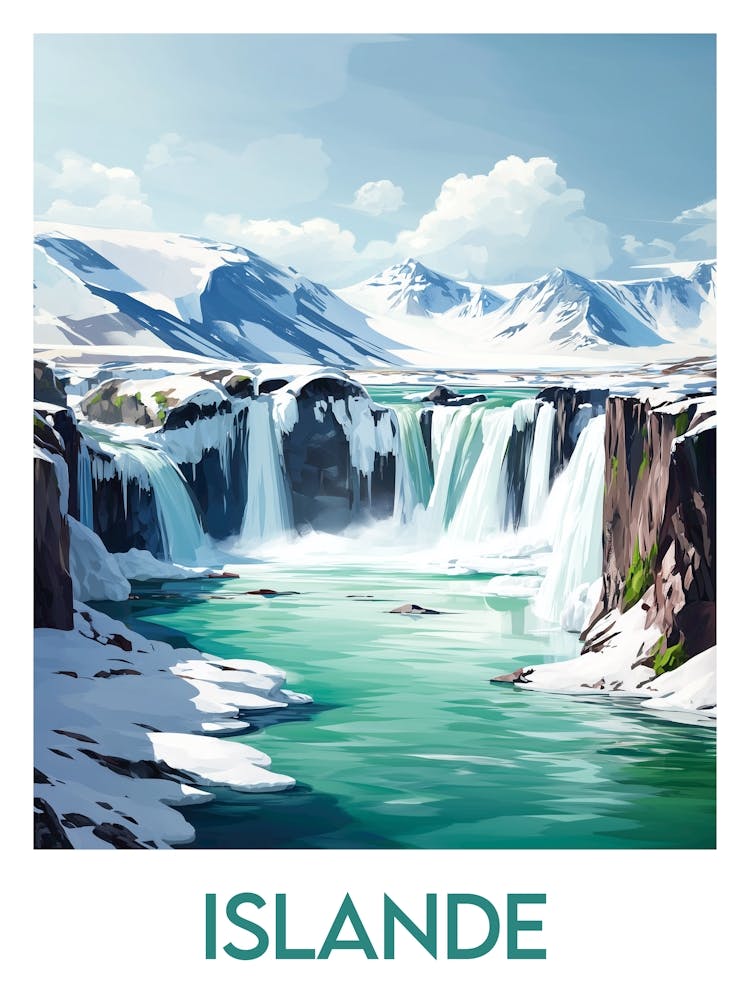 Affiche de voyage Islande 2