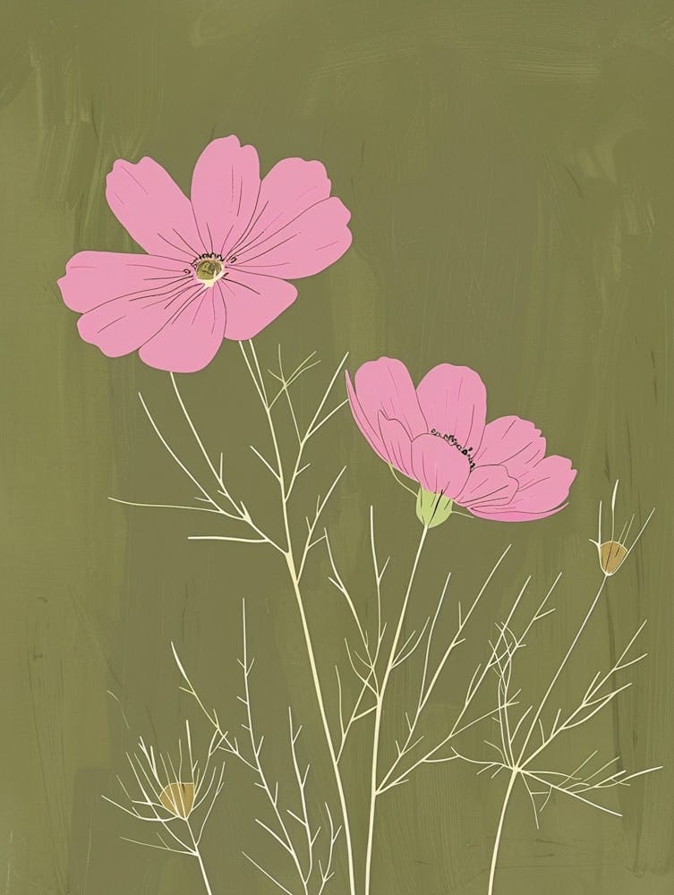 Pink & Green Cosmos 2